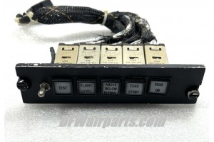 581-962-203,, Aircraft TCAS Annunciator Lights Control Panel