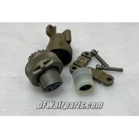 MS3106F14S-5S, 5935-00-564-5362, New Aircraft Avionics Cannon Plug Connector