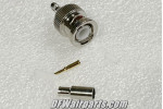 112132,, Nos Aircraft Coaxial Cable BNC Straight Crimp Plug Connector