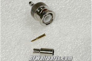 112132,, Nos Aircraft Coaxial Cable Straight Crimp BNC Connector