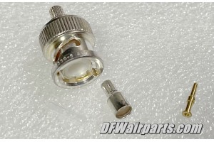 2-331350-5, 5935-00-090-7413, Nos Aircraft Coaxial Cable BNC Straight Crimp Plug Connector