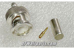 M39012/16-0004, M39012-16-0004, Nos Aircraft Coaxial Cable BNC Straight Crimp Connector