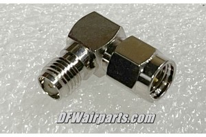 BA20, BA-20, Nos Aircraft Coaxial Cable Female SMA to Male SMA Adapter Connector