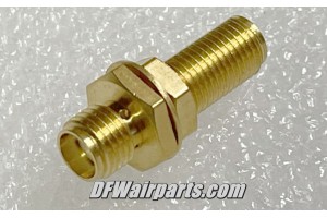 Aircraft Coaxial Cable SMA Female to SMA Female Bulkhead Adapter Connector