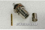 BN3122, BN-3122, Nos Aircraft Coaxial Cable Type N Bulkhead Connector
