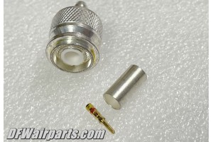 M39012/26-0503, M39012-26-0503, Nos Aircraft Coaxial Cable Straight Crimp TNC Connector