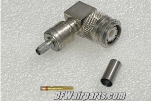 M39012/30-0503, M39012-30-0503, Nos Aircraft Coaxial Cable Right Angle TNC Connector