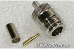 ANF-1700, ANF1700, Nos Aircraft Coaxial Cable Type N Straight Crimp Connector