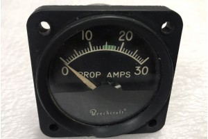 90-380007-9, A-1157-9, Beech King Air Propeller Amps Indicator / Ammeter