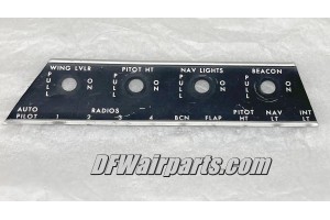 Beechcraft Circuit Breaker Panel Overlay