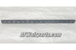 Cessna 310 Circuit Breaker Panel Placard - d