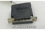 205207-1, 5935-00-032-9565, Mooney Aircraft 25 pin AMP Avionics D-Sub Connector Plug