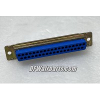 205167-1, 5935-01-556-7018, New Aircraft Avionics 37-pin 2-Row D-Sub Connector