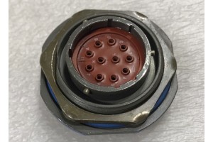 MS27474T18B11P, 5935-01-062-0544, Bendix Aircraft Bulkhead Connector Plug Receptacle