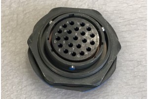 MS27474T22B21SA, 5935-01-025-7106, ITT Cannon Bulkhead Aircraft Connector Plug