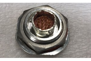 MS27477Y10D35PB, 5935-01-016-8618, ITT Cannon Bulkhead Aircraft Connector Plug Receptacle