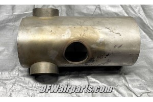 0550176-38,, Cessna 172 Aircraft Engine RH Exhaust Muffler Heat Shroud
