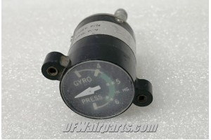 550-846, 3-310-2, Piper Aircraft Suction Gauge / Gyro Pressure Indicator