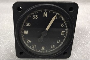 24100-75B-4-A1, 17-114, Aircraft Magnesyn Compass Indicator