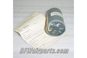 SRL-0C4N, SRL-OC4N, Aircraft Oil Pressure Indicator w/ Serv tag