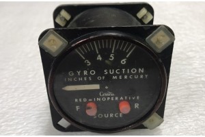 1G2-2, S1435N1, Cessna 337 Airborne Suction Gauge Indicator