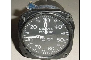 AN5770-2-34, M-18313-34, Twin Cessna Aircraft Manifold Pressure Indicator