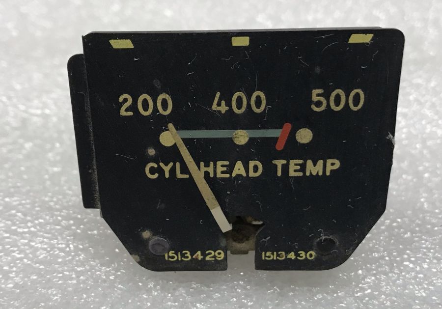 1513429, 1513430, Piper CHT / Cylinder Head Temperature Cluster Gauge