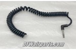 Coiled Aircraft Microphone Cord - a