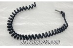 Coiled Aircraft Microphone Cord - b