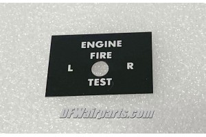 683-266, 683 266, Piper Aircraft Engine Fire Test Placard